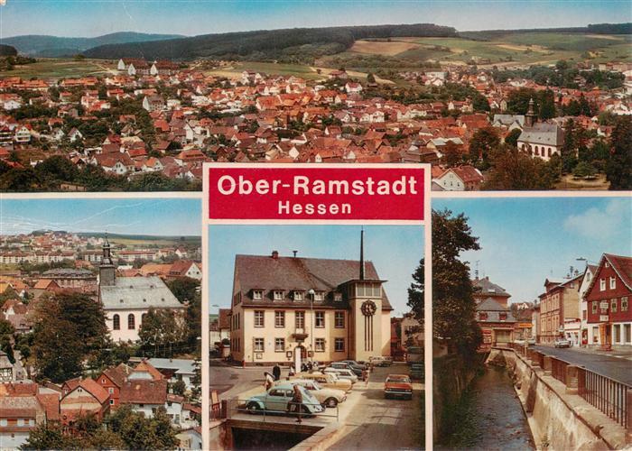 Ober-Ramstadt Oberramstadt Muehltal DARMSTADT Fliegeraufnahme Kirche Rathaus Kan