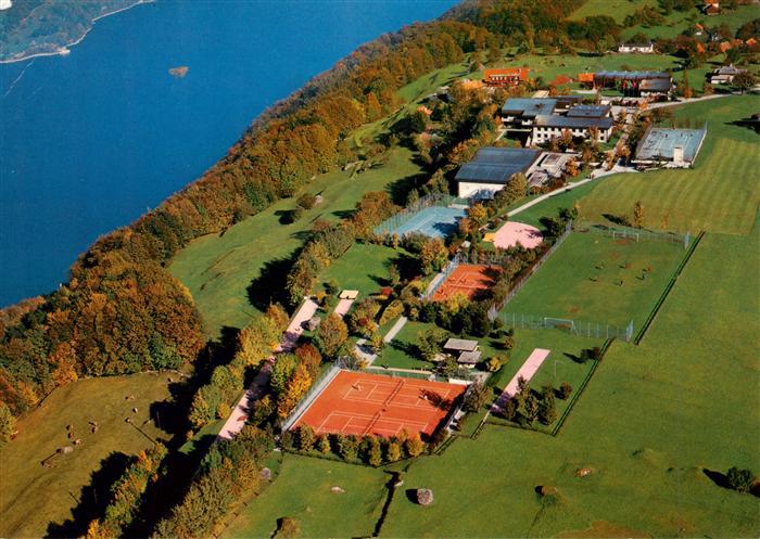 Filzbach GL Sport und Kurszentrum KZVL Fliegeraufnahme mit Walensee