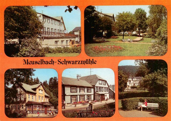 Meuselbach-Schwarzmuehle Thueringen FDGB Erholungsheim Haus des Volkes Parkanlag