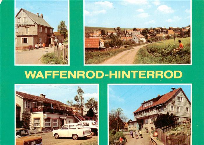 Waffenrod-Hinterrod Gaststaette Auegrun Teilansicht HOG Park Cafe HOG Bergfriede