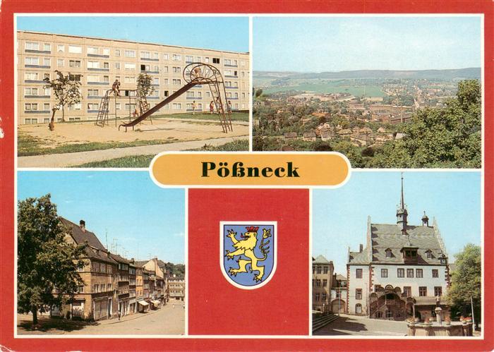 Poessneck Panorama Poessneck Ost Schuhgasse Rathaus