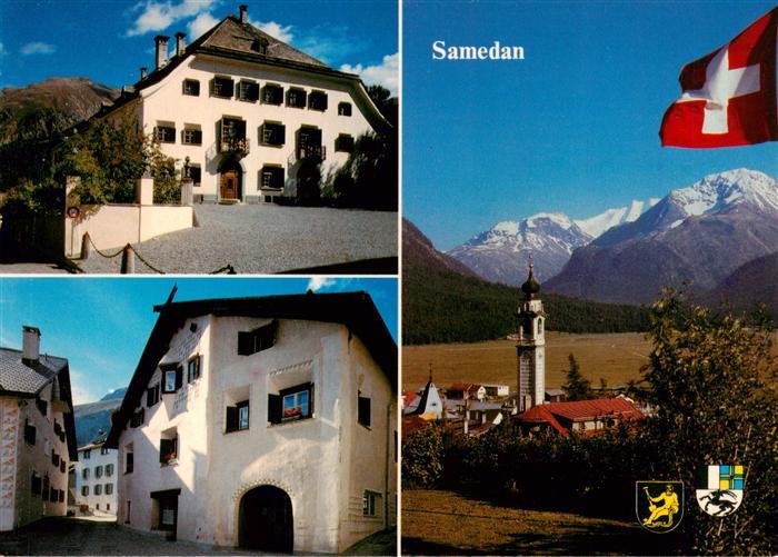 Samedan Samaden GR Gasthaeuser Kirche