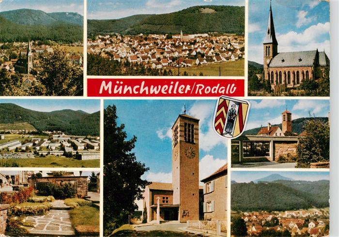 Muenchweiler Rodalb Orts un Teilansichten Rathaus Kirche