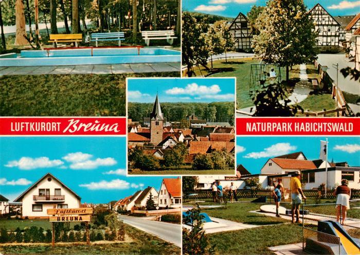 Breuna Hessen Naturpark Habichtswald Teilansichten Minigolfanlage