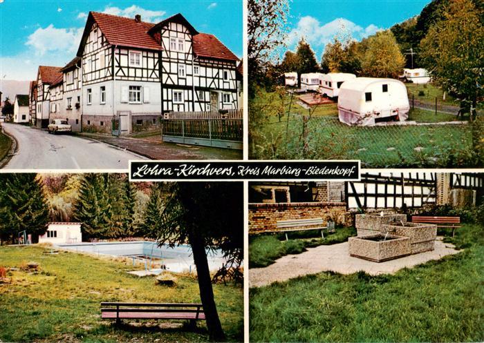 Kirchvers Lohra Fachwerkhaus Campingplatz Schwimmbad Brunnen
