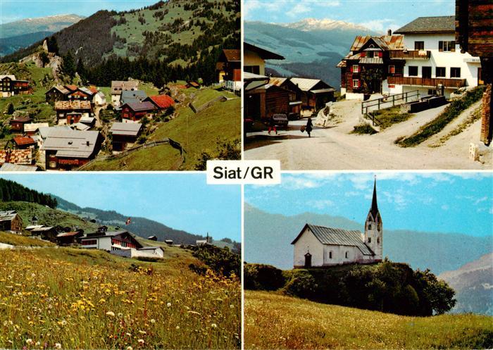 Siat Seth GR Dorfpartien Neues Schulhaus Kapelle St Luzius