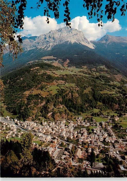 Poschiavo GR Fliegeraufnahme mit Sassalb