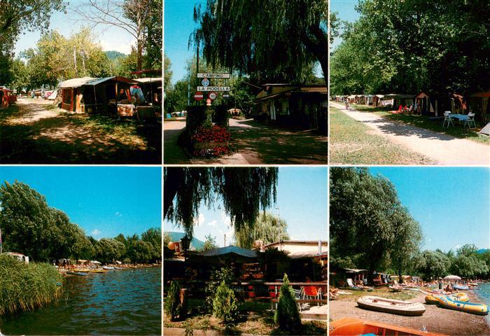 Muzzano TI Camping TCS Piodella Teilansichten Strandpartien