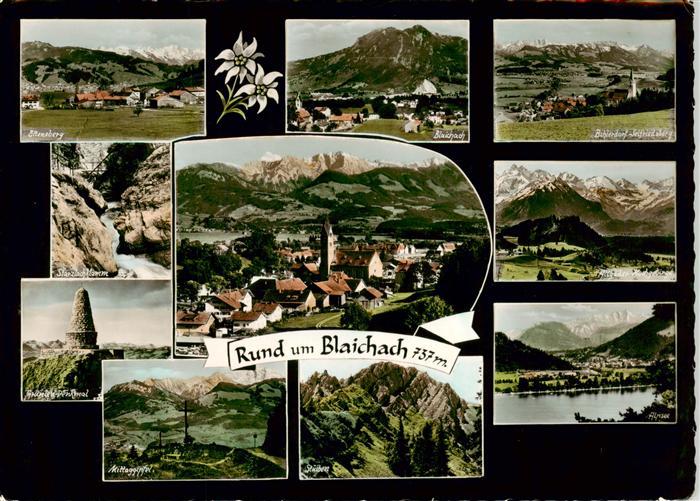 Blaichach Allgaeu Ettensberg Starzlachklamm Gruenten Denkmal Ortsansicht Bihlerd