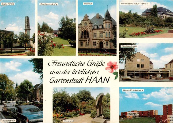 Haan Rheinland Kath Kirche Beethovenstrasse Rathaus Wohnheim Steuerschule Kaiser