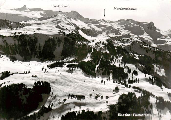 Flumserberg SG Skigebiet Flumserberg Prodchamm und Maschacachamm