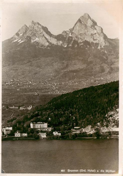 Brunnen  SZ Hotel und die Mythen