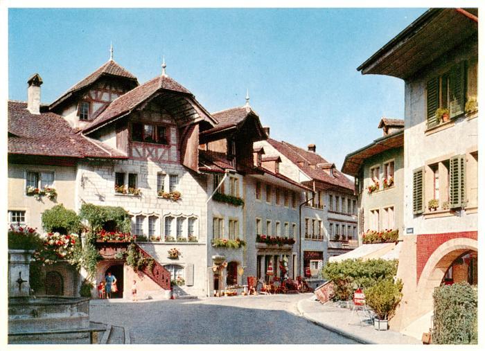 Murten Morat FR Ortspartie