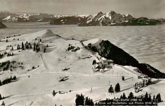 Rigi Staffel Blick auf Staffelhoehe und Pilatus