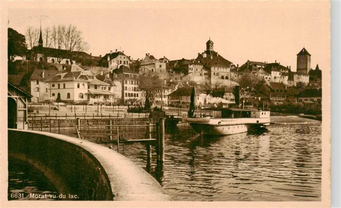 Morat Murten FR Vu du lac