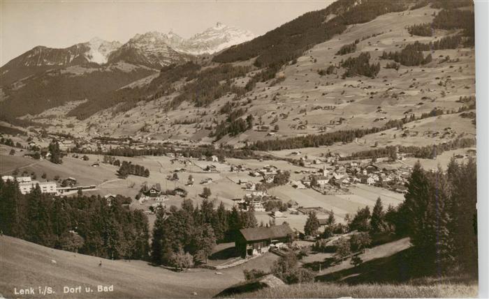Lenk Simmental Dorf und Bad Panorama