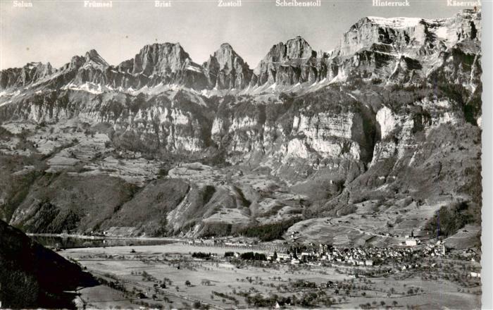 Wallenstadt Walenstadt SG mit Churfirsten Feldpost