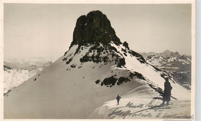 Spitzmeilen 2505m GL Gipfelblick Militaerpost