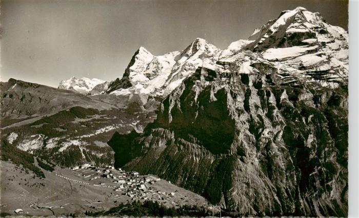 Muerren BE Lauberhorn Wetterhorn Eiger Moench Jungfrau