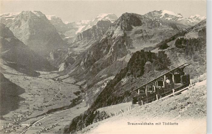 Braunwald GL Braunwaldbahn mit Toedikette