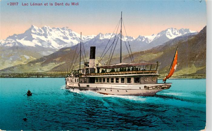 Vevey VD La Leman et la Dent du Midi Fahrgastschiff