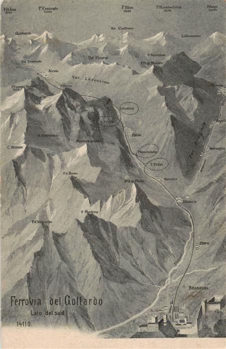 Bellinzona TI Verrovia del Gottardo