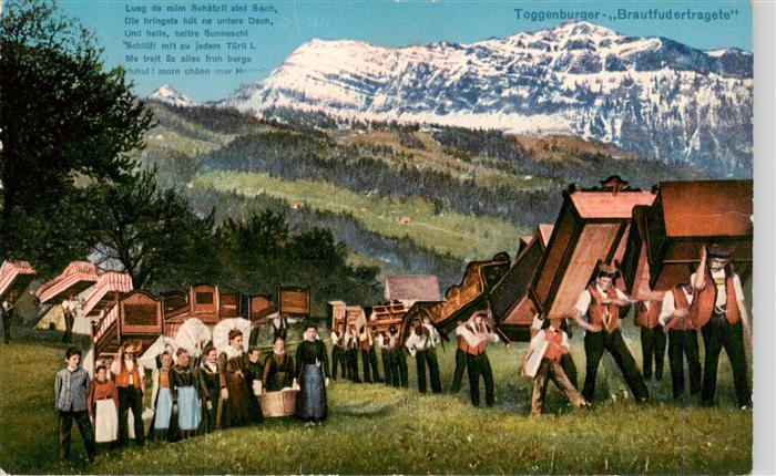 Nesslau SG Toggenburger Brautfudertragete
