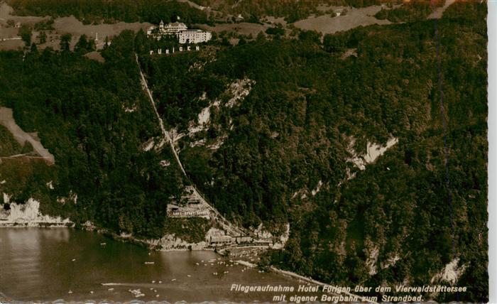 Fuerigen Stansstad NW Hotel Fuerigen am Vierwaldstaettersee Bergbahn Strandbad