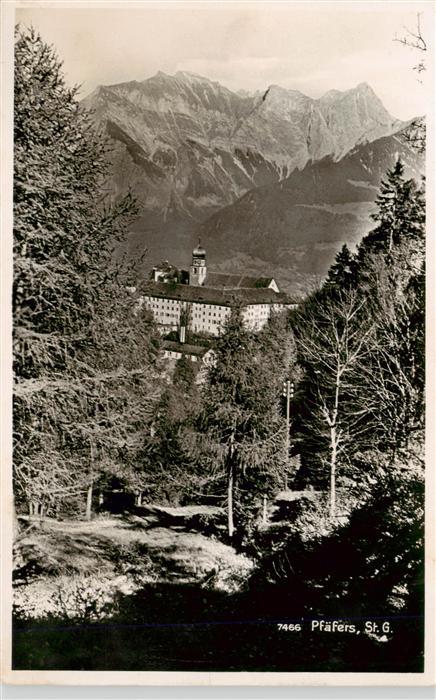 Pfaefers SG Blick zum Kloster