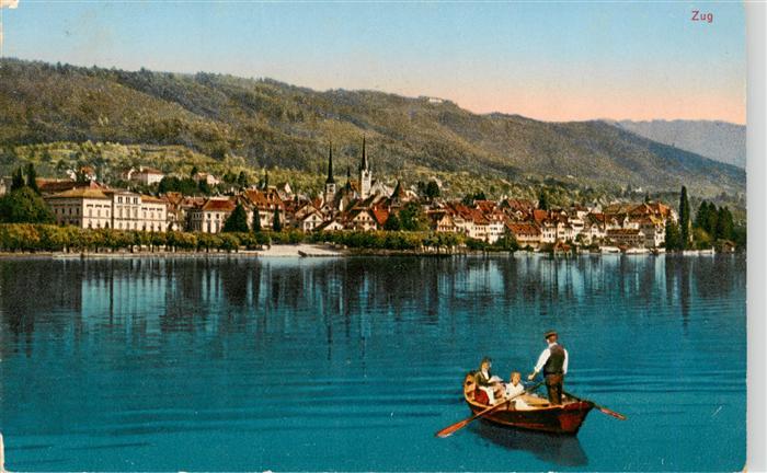 Zug  ZG Ansicht vom Zugersee aus