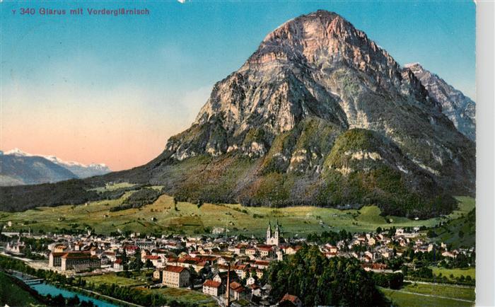 Glarus GL Panorama Blick gegen Vorderglaernisch