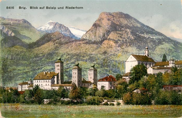 Brig Glis Brigue VS Blick auf Belalp und Riederhorn