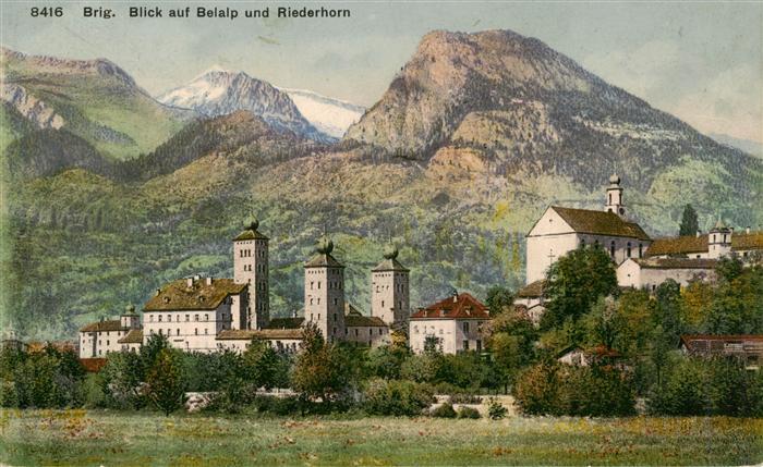 Brig Glis Brigue VS Blick auf Belalp und Riederhorn