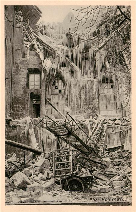 STUTTGART  CITY Brand des Stuttgarter Alten Schlosses Die vereiste Einsturzstell