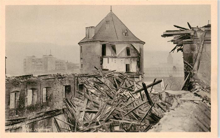 STUTTGART  CITY Brand des Stuttgarter Alten Schlosses Das Innere des ausgebrannt