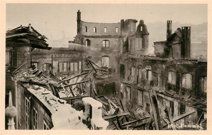 STUTTGART  CITY Brand des Stuttgarter Alten Schlosses Das Innere des ausgebrannt