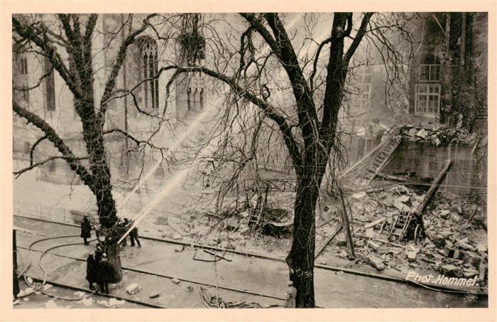 STUTTGART  CITY Brand des Stuttgarter Alten Schlosses Die Bekaempfung des Feuers