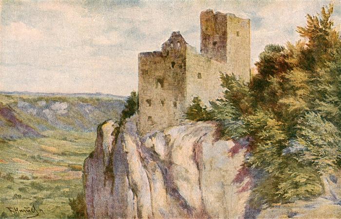 Reussenstein Burg Neidlingen Esslingen Ansicht