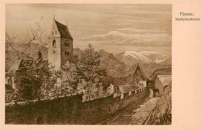 Fuessen Allgaeu Stadtpfarrkirche