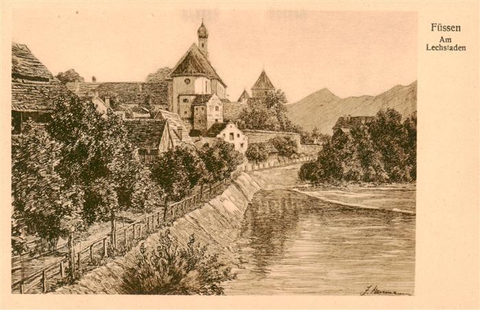 Fuessen Allgaeu am Lechstaden