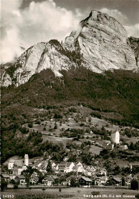 Sargans SG mit Gonzen