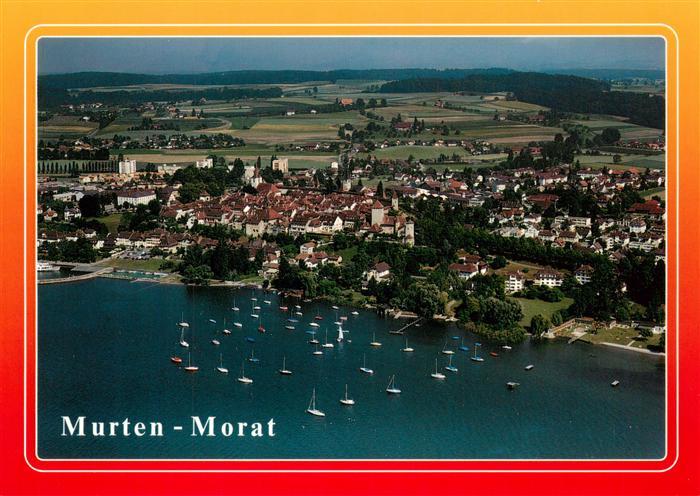 Murten Morat FR Fliegeraufnahme