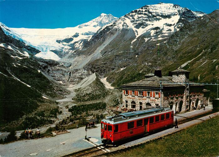Alp Gruem Bahnhofbuffet mit Paluegletscher
