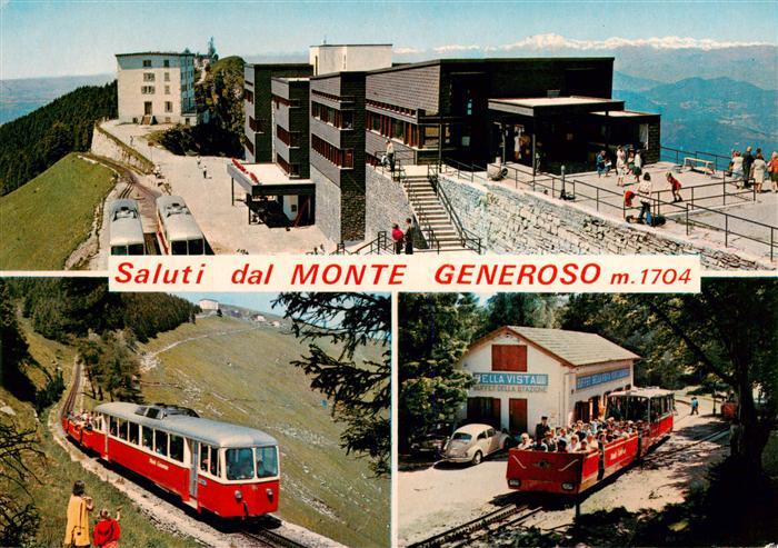 Monte-Generoso 1704m Lugano TI Gipfelrestaurant Bergbahn Bella Vista Bahnstation