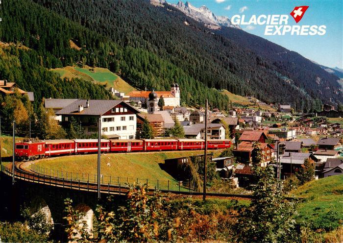 Disentis GR Glacier Express auf der Furka Oberalp Strecke