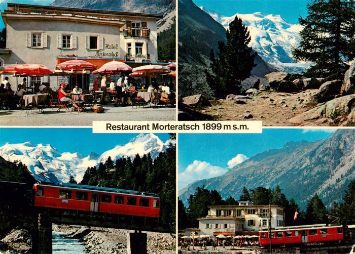 Morteratsch Restaurant Morteratsch Terrasse Berninabahn