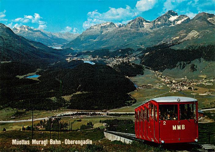 Muottas Muragl Muottas Murail 2453m GR Bahn Oberengadin Panorama