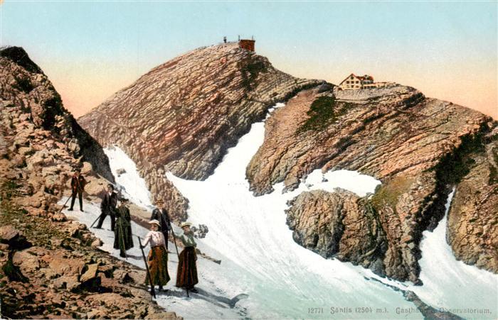 Saentis 2504m AR Gasthaus und Observatorium