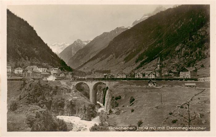 Goeschenen Goeschenen UR mit Dammagletscher Viadukt