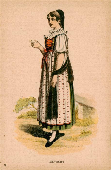 Zuerich  ZH Zuercherin in Original Schweizer Tracht